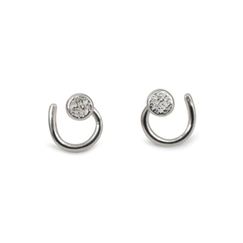 Asphalt – Comfort Earrings in Recycled Silver