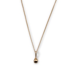 18K Droplet Pendant Necklace Recycled Gold