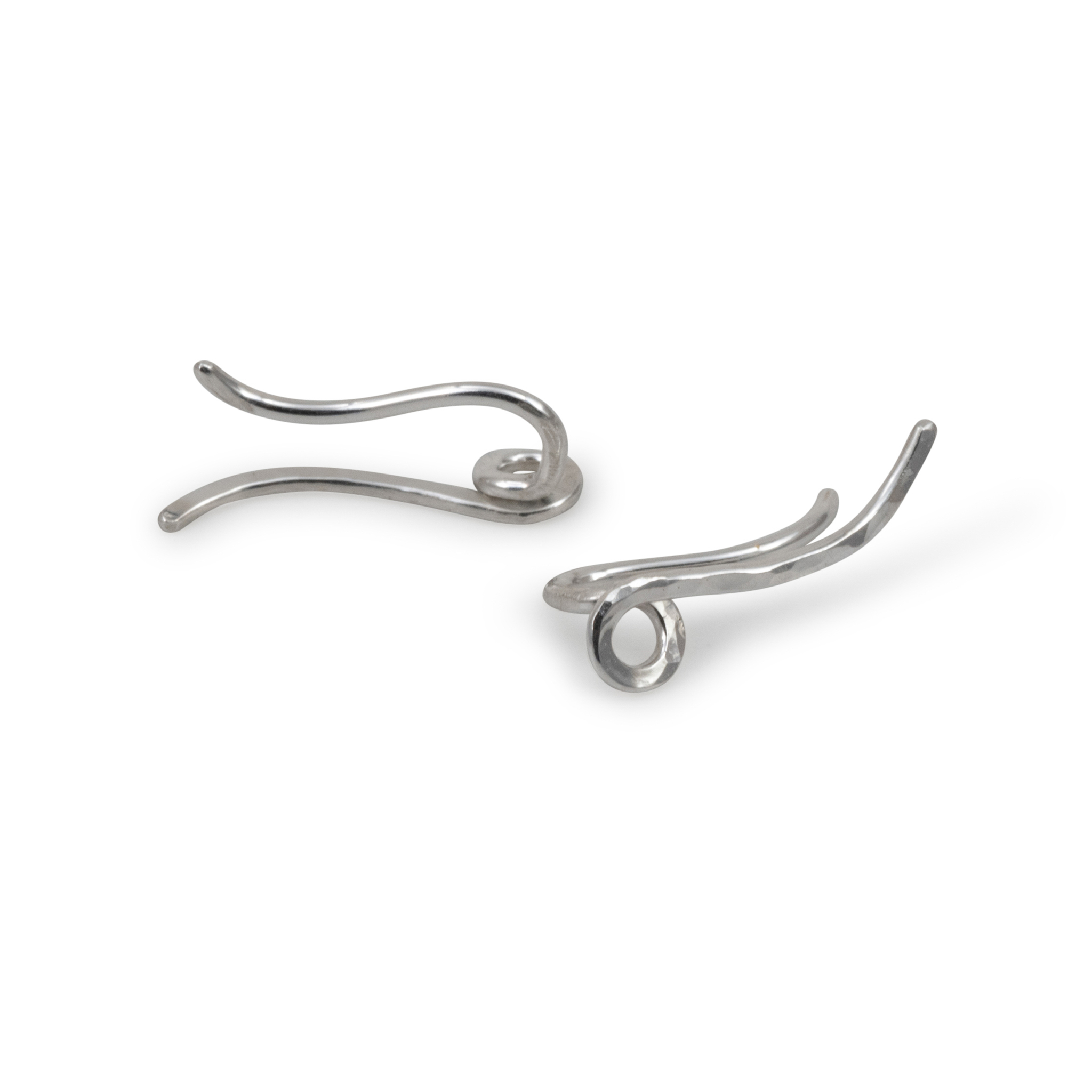 Ear Climber Wave – Earrings Recycled Sterling Silver