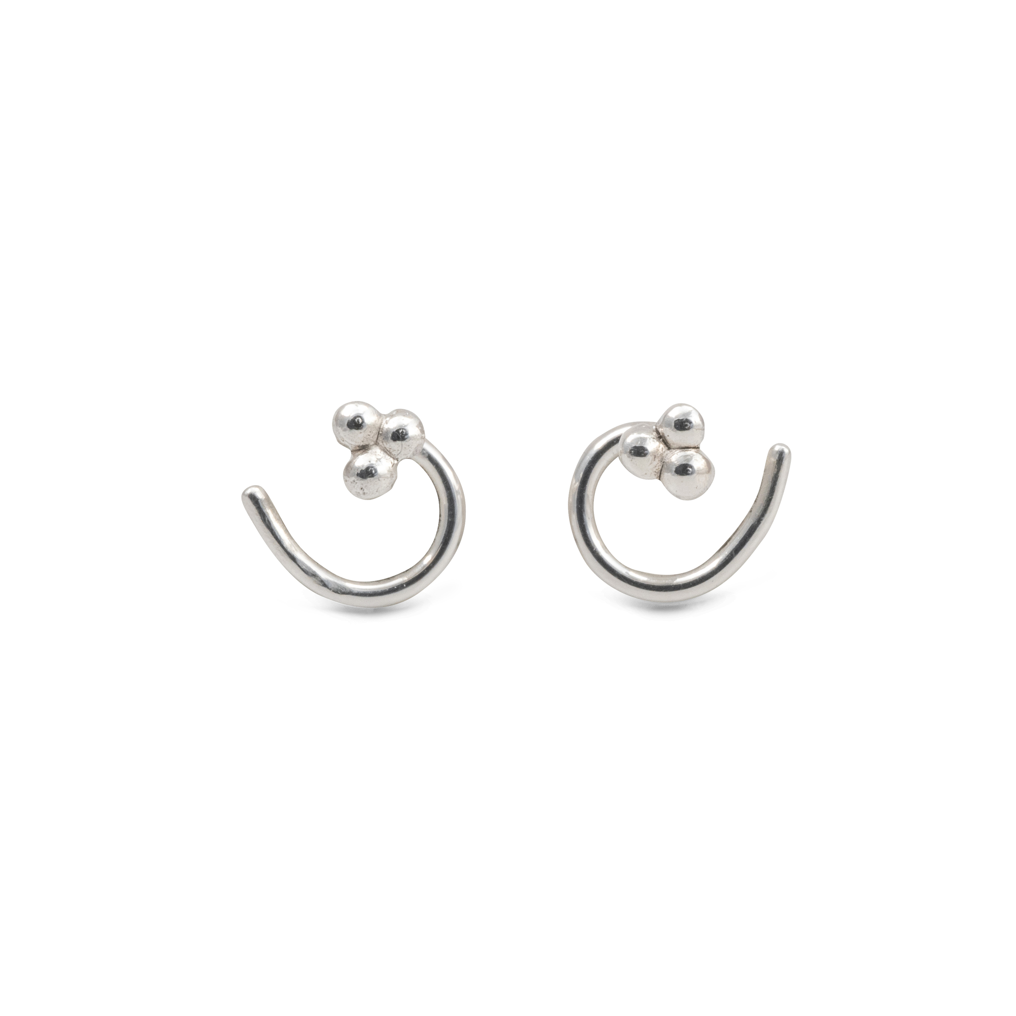 Lingon Comfort Earring  Recycled Sterling Silver
