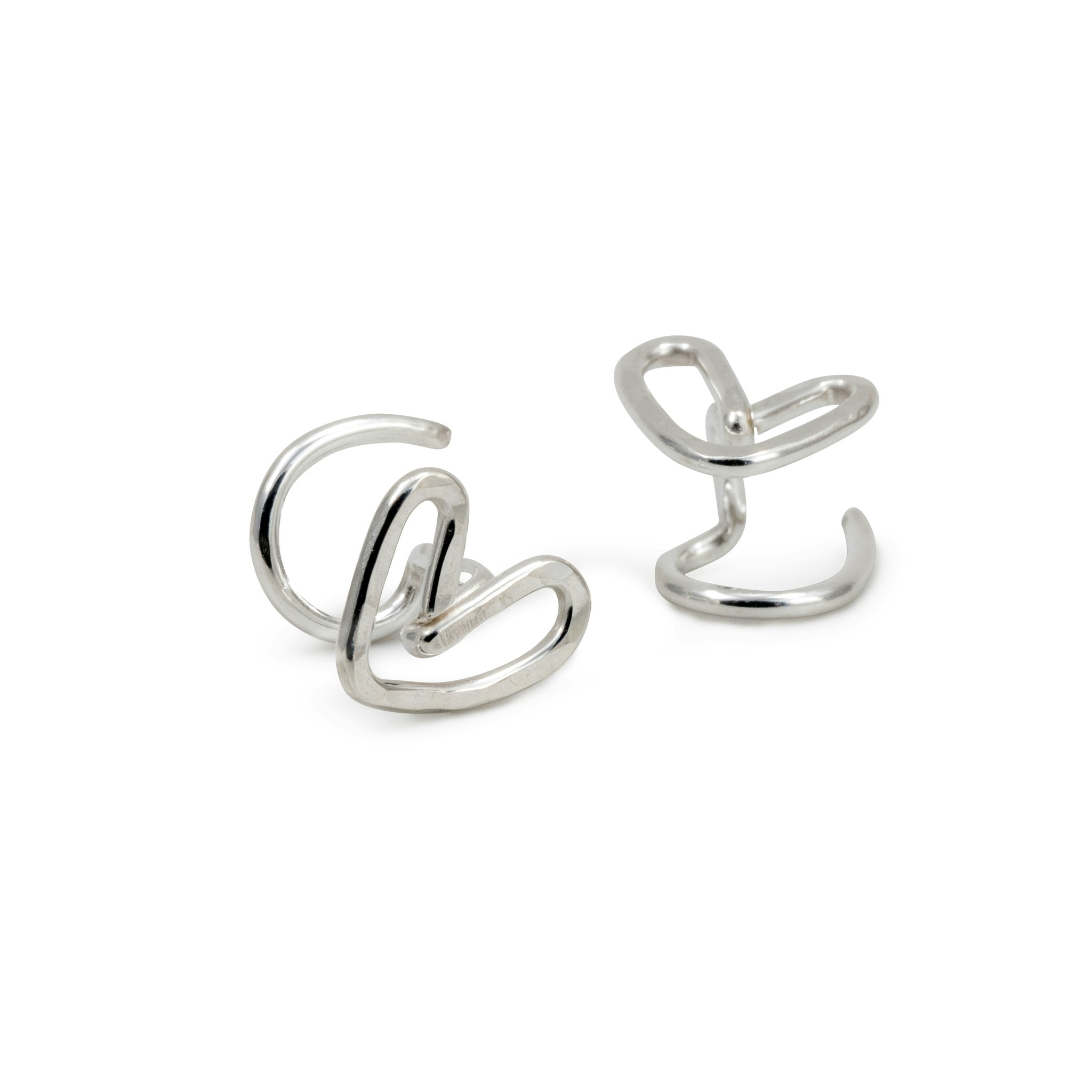 Heart Comfort Earring Recycled Sterling Silver - MNOP Jewelry