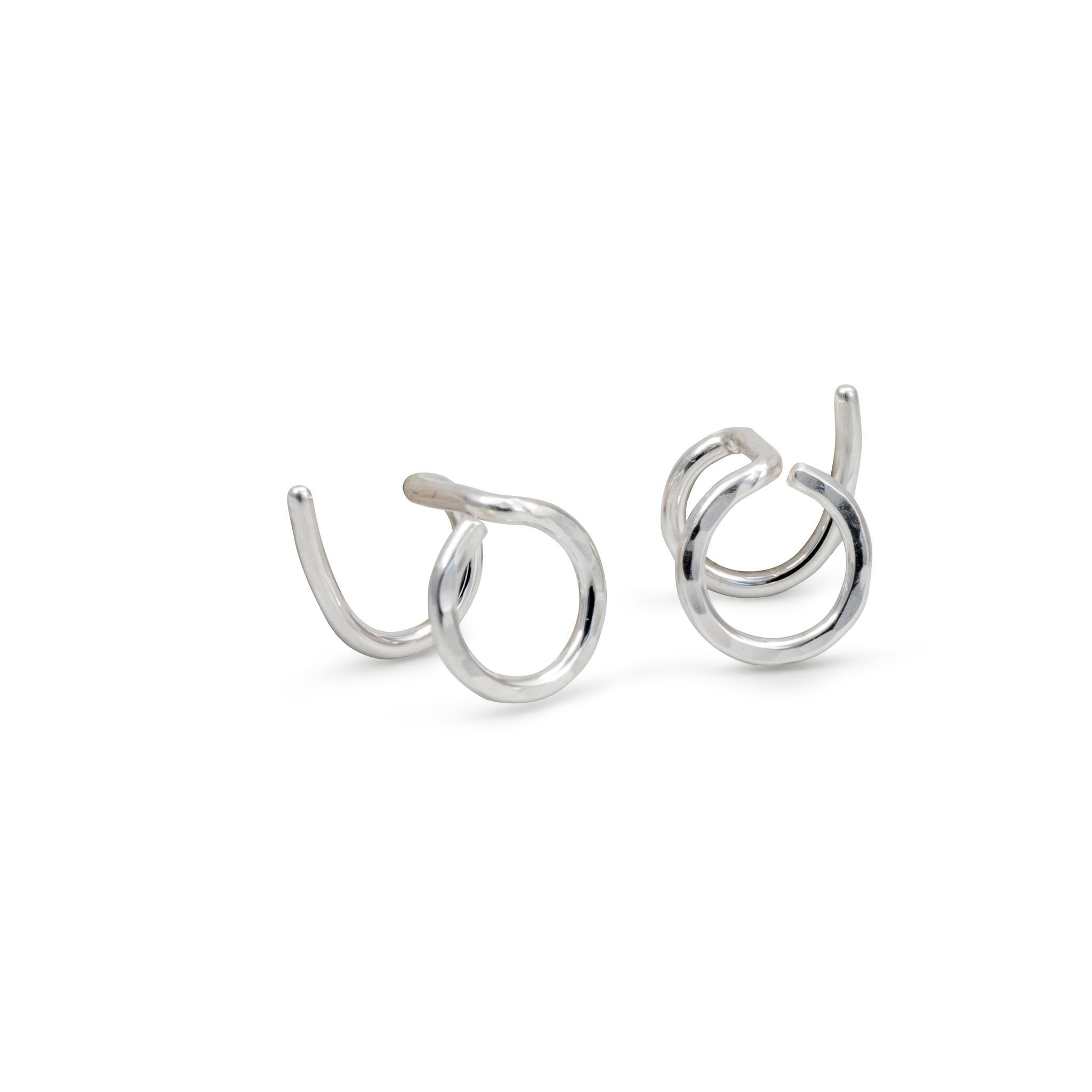 Circle Comfort Earring Recycled Sterling Silver