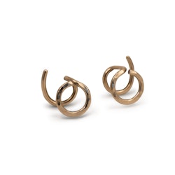 18K Circle Comfort Earring Recyed Gold.