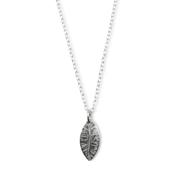 Leaf Necklace Recycled Sterling Silver
