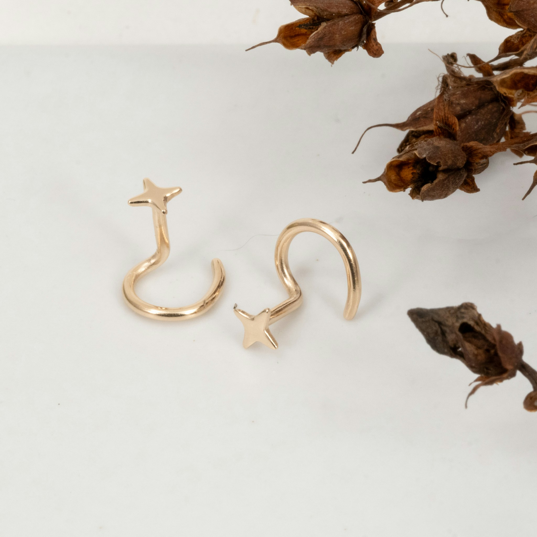 18K Micro Star - Comfort Earrings Recycled Gold