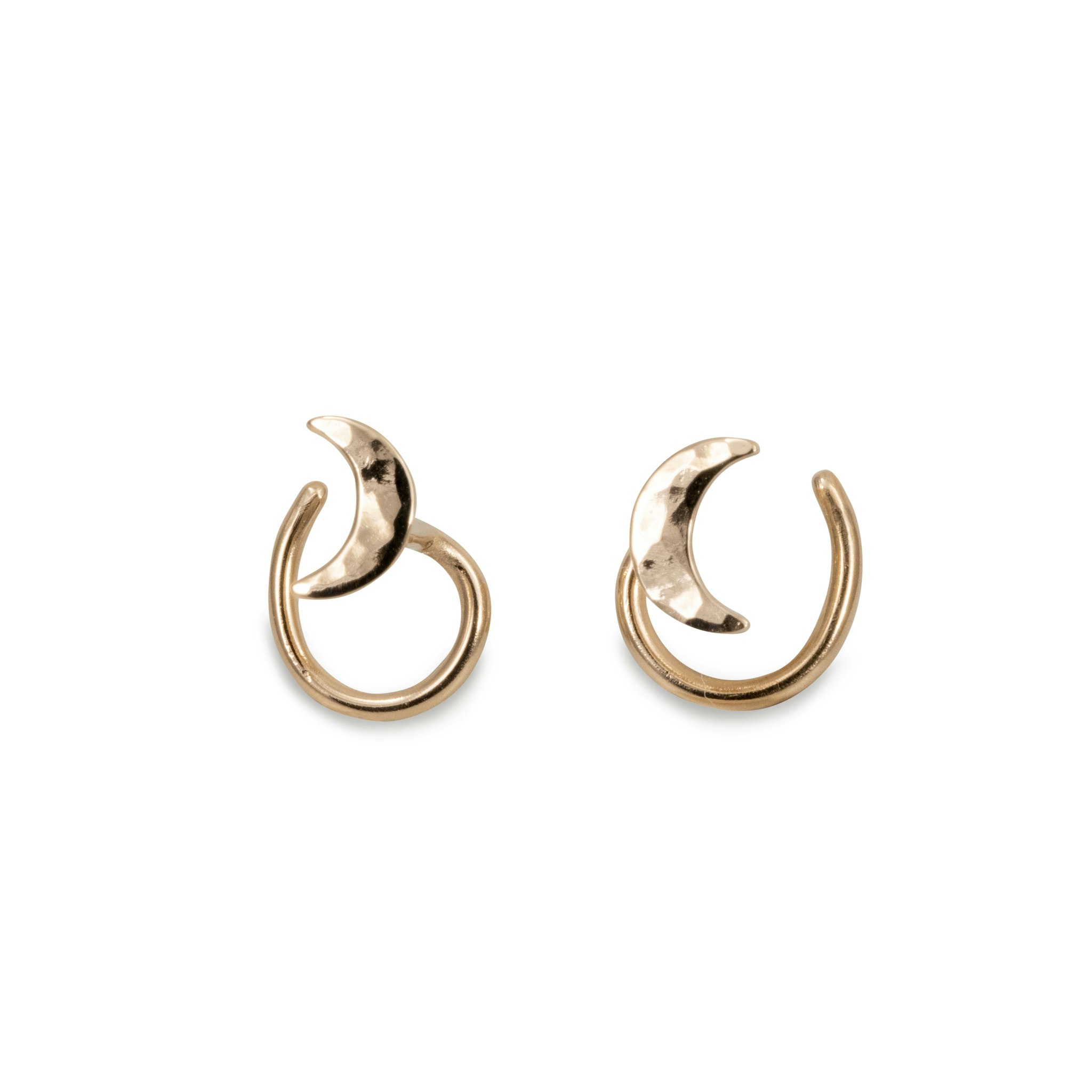 18K Moon - Comfort Earrings Recycled Gold