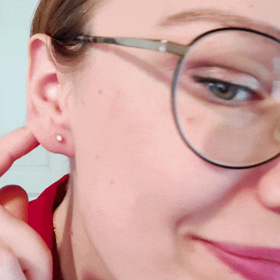 18K Diamond Comfort Small Earrings Recycled Gold