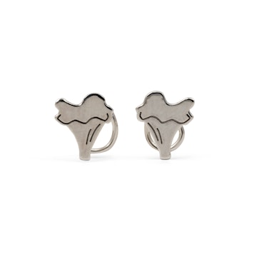 Chanterelle Comfort - Oorbellen Gerecycled Zilver Paddestoel Sieraden