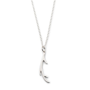 Antler – Long Necklace Recycled Sterling Silver