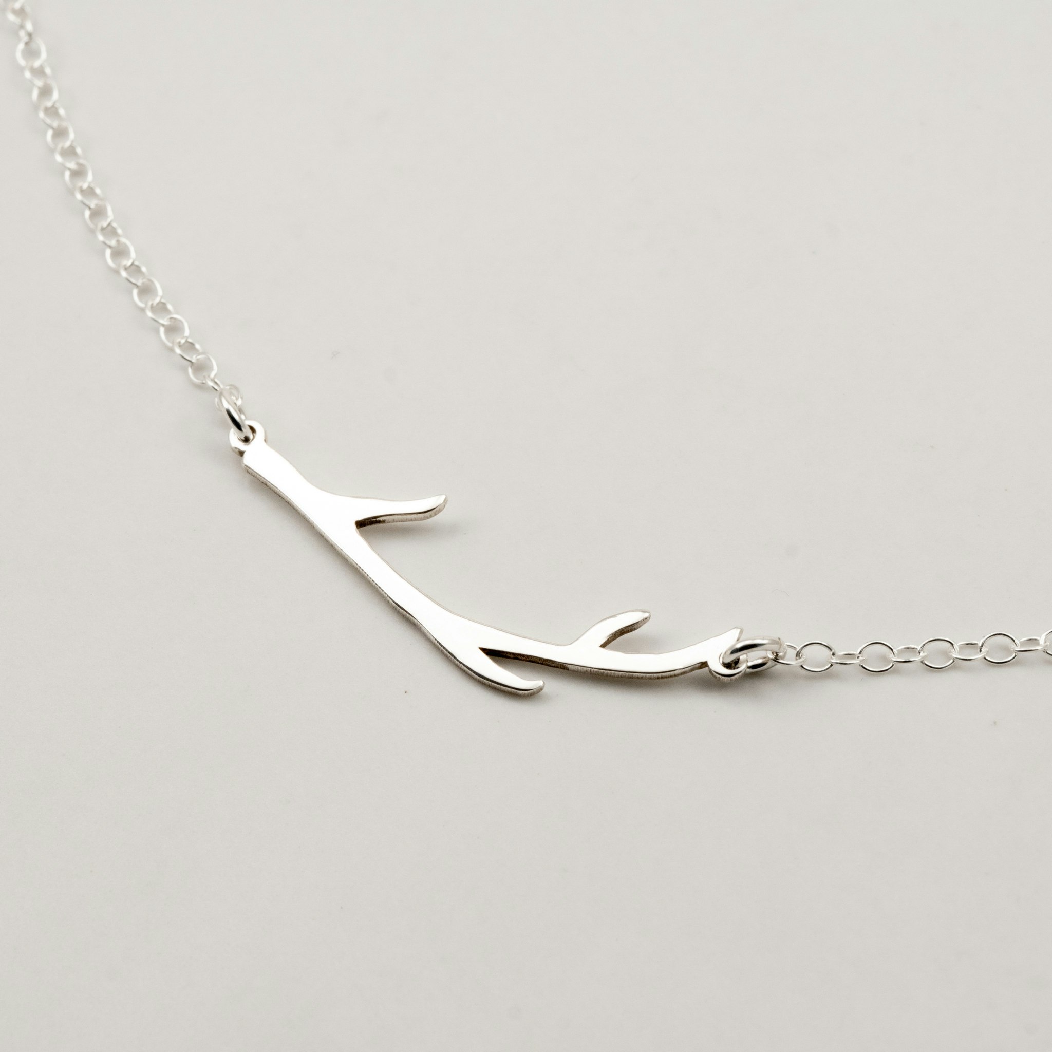 Antler – Ketting Gerecycled Sterling Zilver