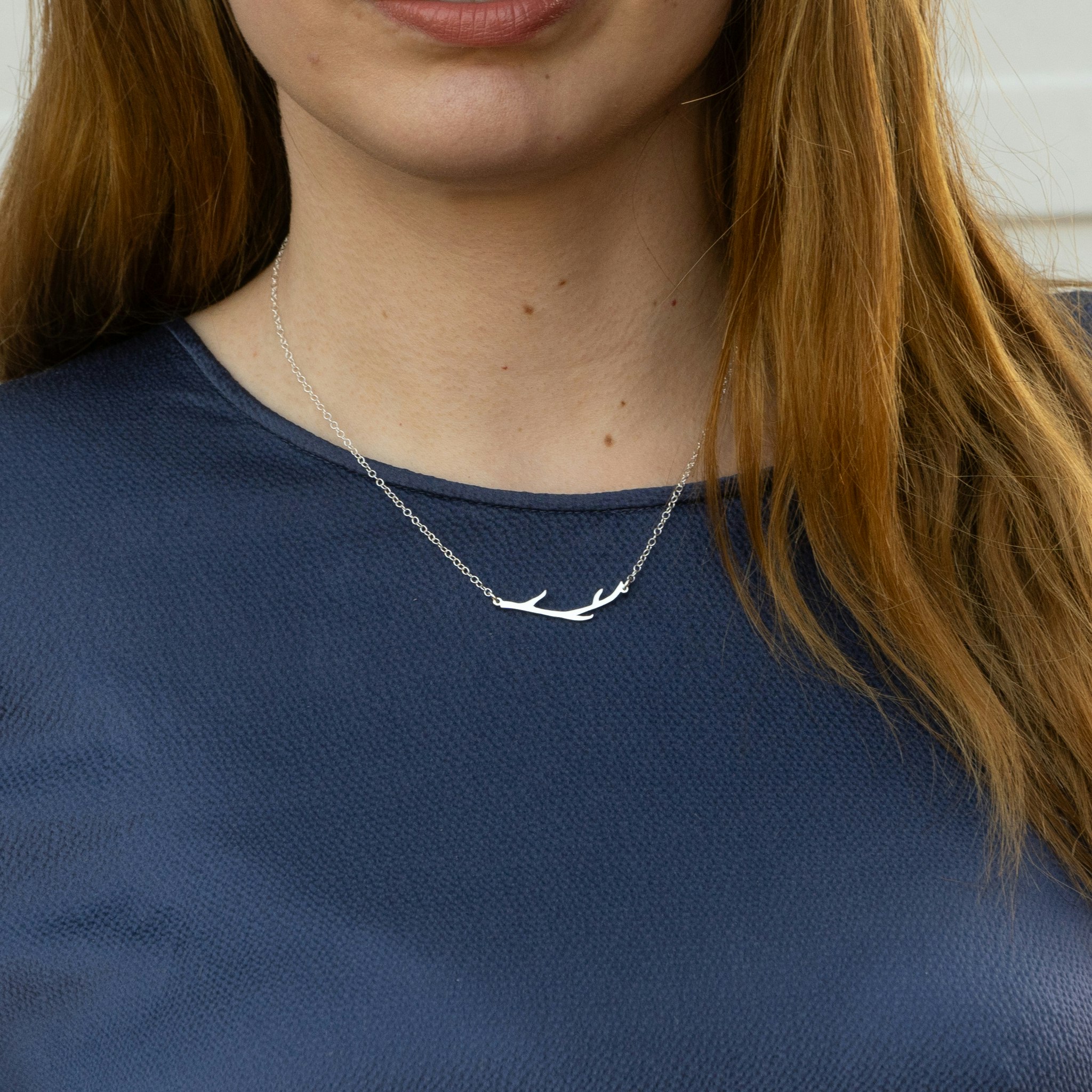 Antler – Necklace Recycled Sterling Silver