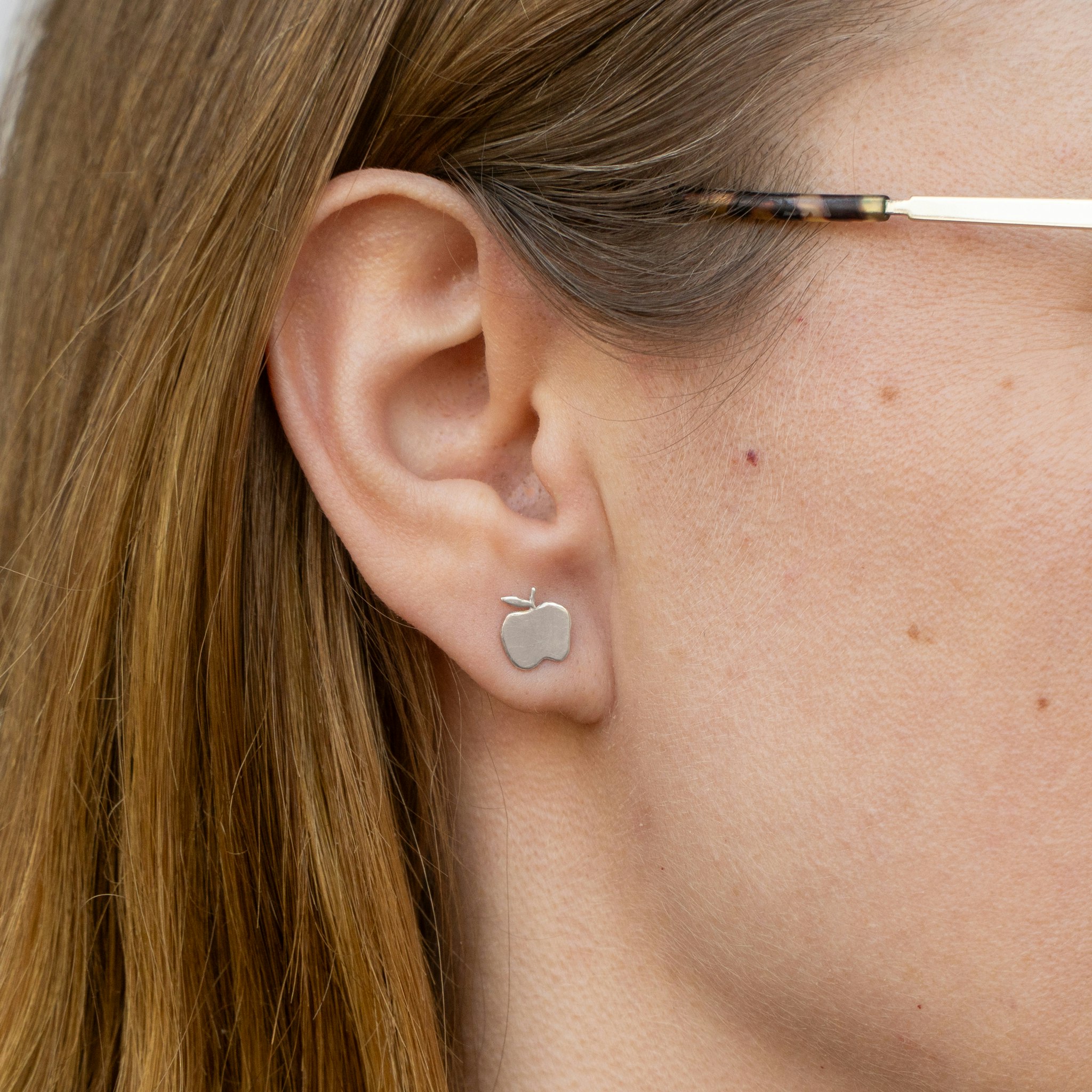Apple Comfort - Earrings Recycled Sterling Silver