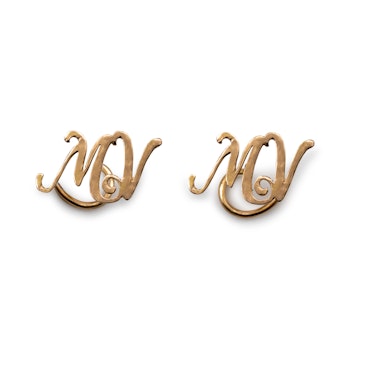 18K Cursive Comfort - Initialen oorbellen gerecycled goud