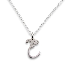 Cursive - Pendant Recycled Sterling Silver