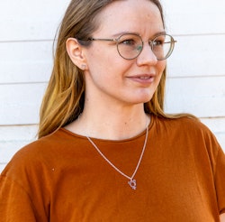 Cat Lady - Hanger Ketting Gerecycled Zilver