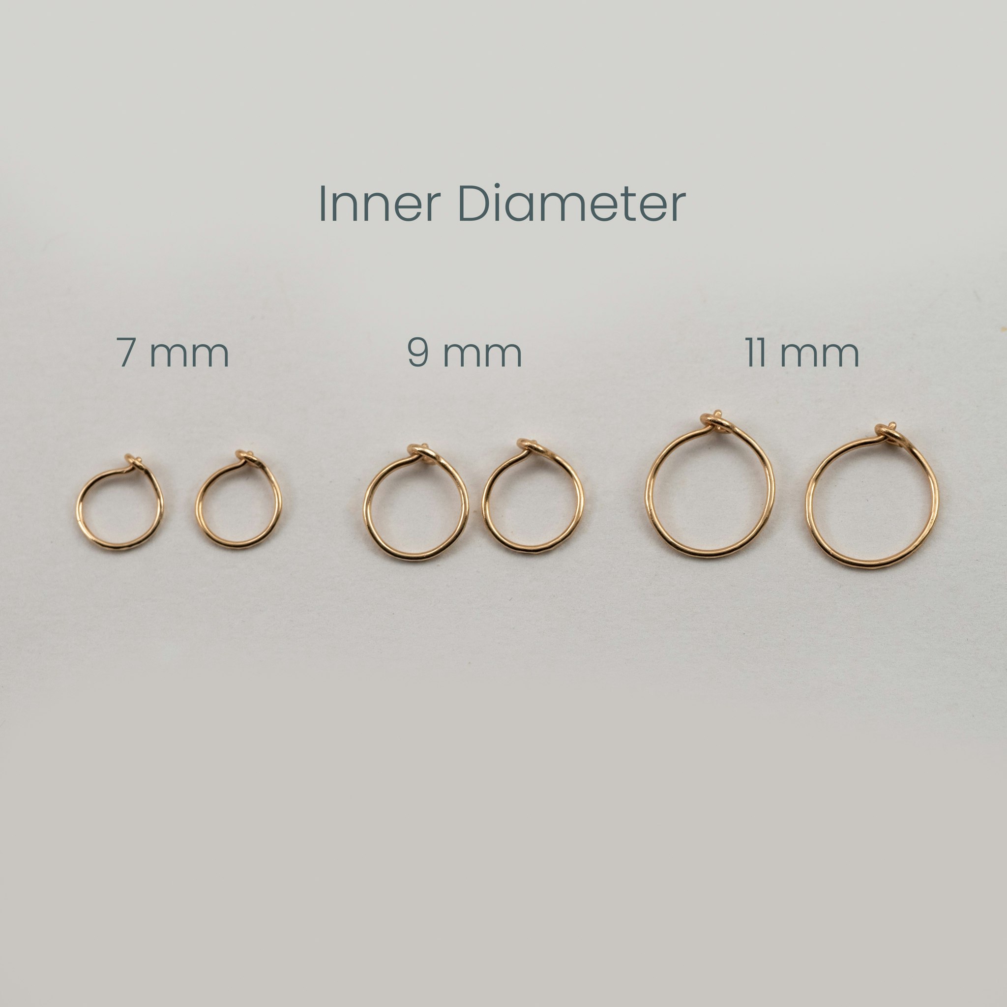 18K Initials Mini Hoops Recycled Gold