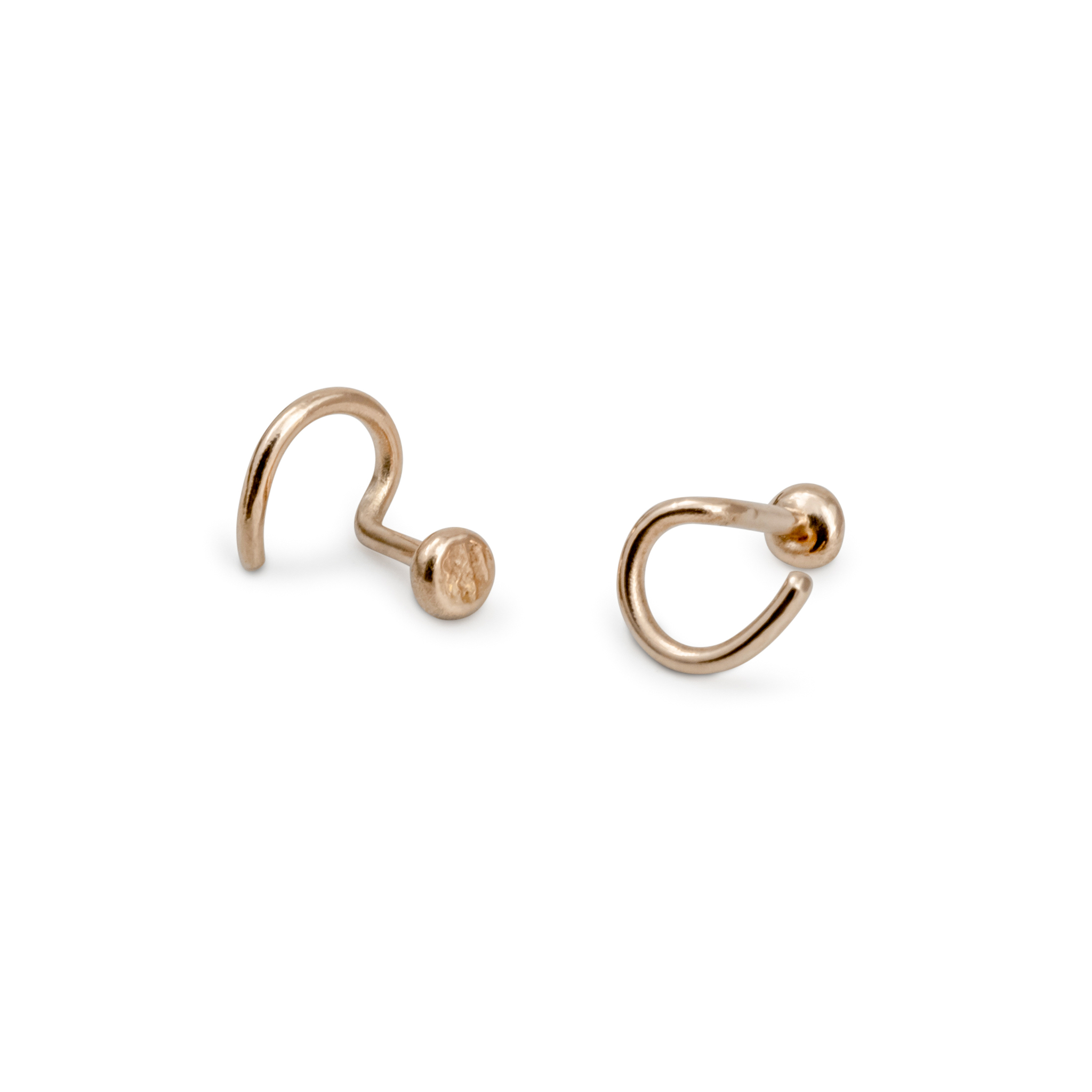 18K Asphalt Comfort Earrings in Recycled Gold