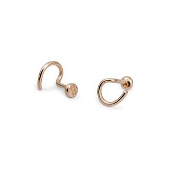 18K Asfalt Comfort- Oorbellen in gerecycled zilver