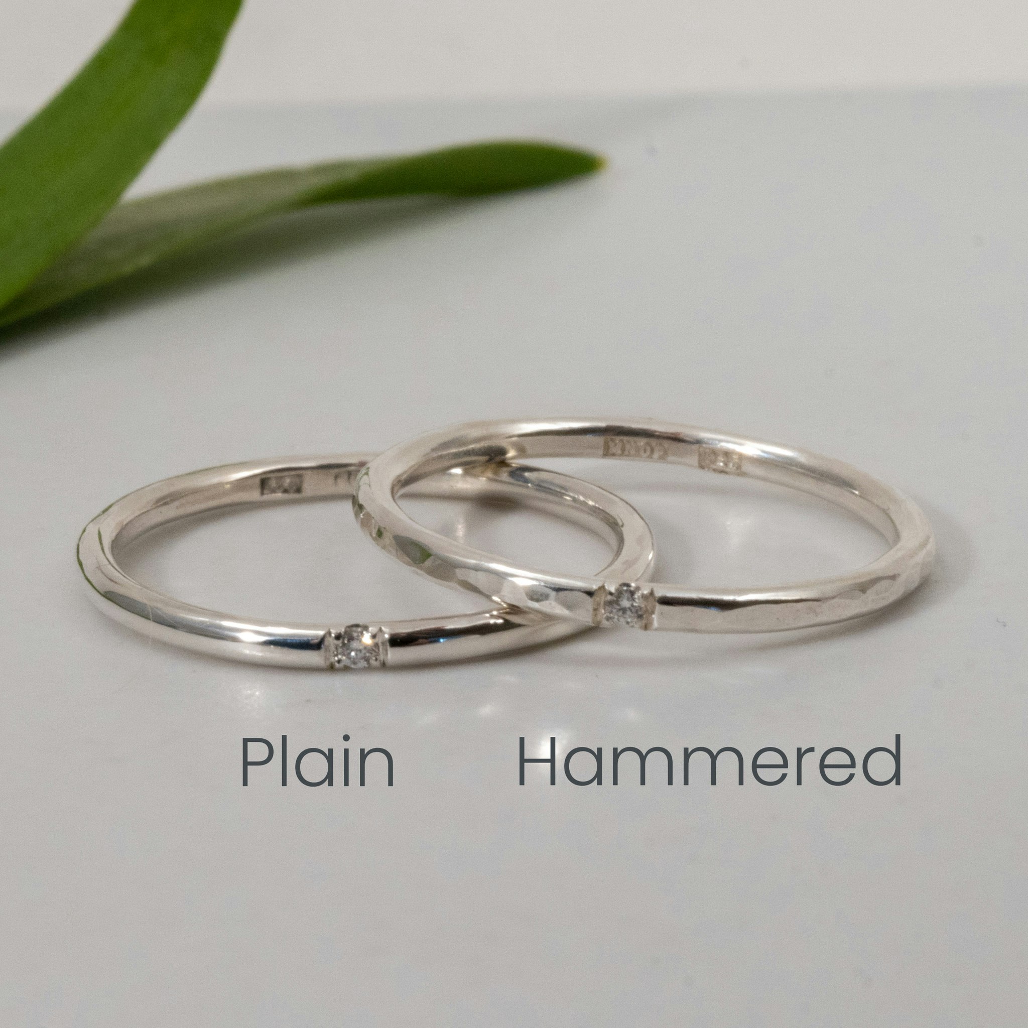 18K Lily Ring Recycled Diamonds Gold