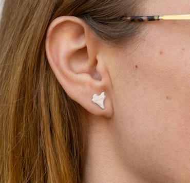 Chanterelle Comfort - Oorbellen Gerecycled Zilver Paddestoel Sieraden