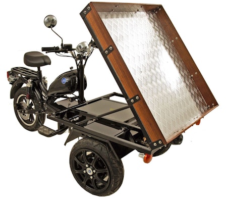Elektrisk flakmoped MGB Delivery framhjulsdriven