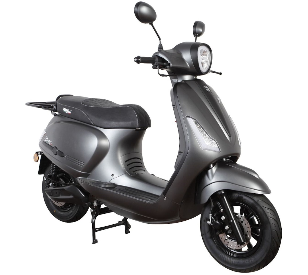 EU moped Viarelli Bravo elektrisk klass 1 Dark grey metal