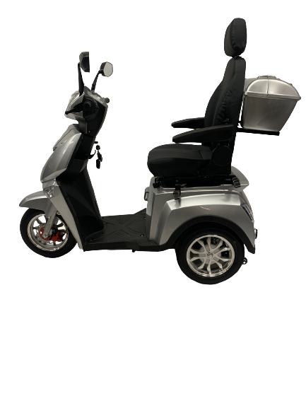 Elegant Elegance 3 silverfärgad promenadscooter / seniorscooter