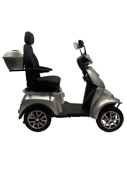 Elegant elscooter / promenadscooter silvermetallic