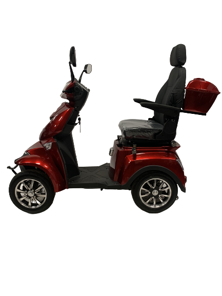 Elegant elscooter / promenadscooter rödmetallic