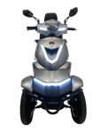 Elegant elscooter / promenadscooter silvermetallic