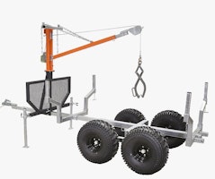 ATV timmervagn med insatsflak (APG)