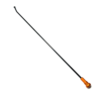 SM-pro fram, Svart eker med Orange Aluminiumnippel