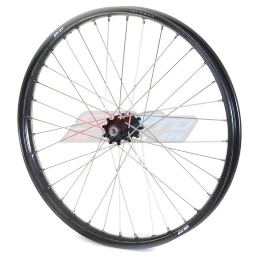 SM Pro Framhjul 23x1,60 svart nav svart fälg (Alu nipplar)