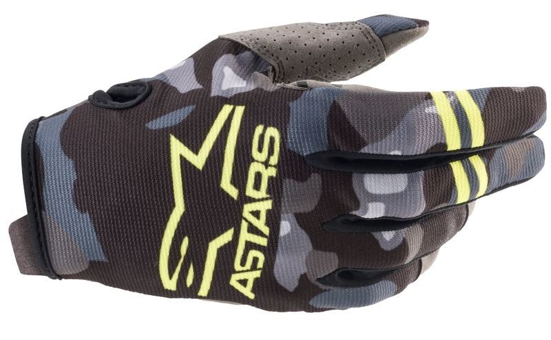 Alpinestar crosshandskar barn/junior. Alpinestar Junior Radar Camo/Gul i flera olika storlekar