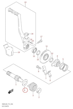 6: Suzuki RM85 bricka kickaxel