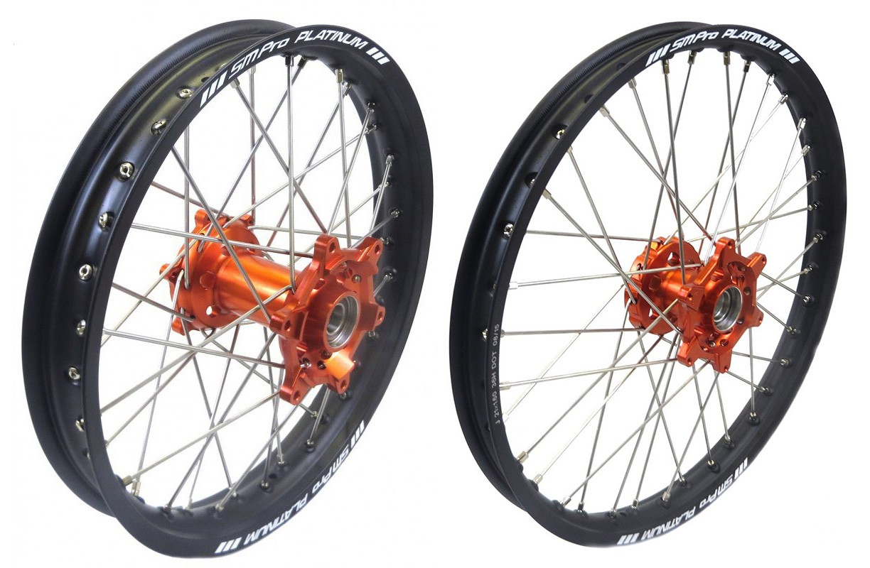Enduro hjul. KTM hjulset Enduro 18-21 tum. Komplett uppsättning hjulset 18 & 21 till KTM med lager, packboxar & distanser. Passar till KTM ECX/EXC-F 125, 250, 350, 450 2003-2022