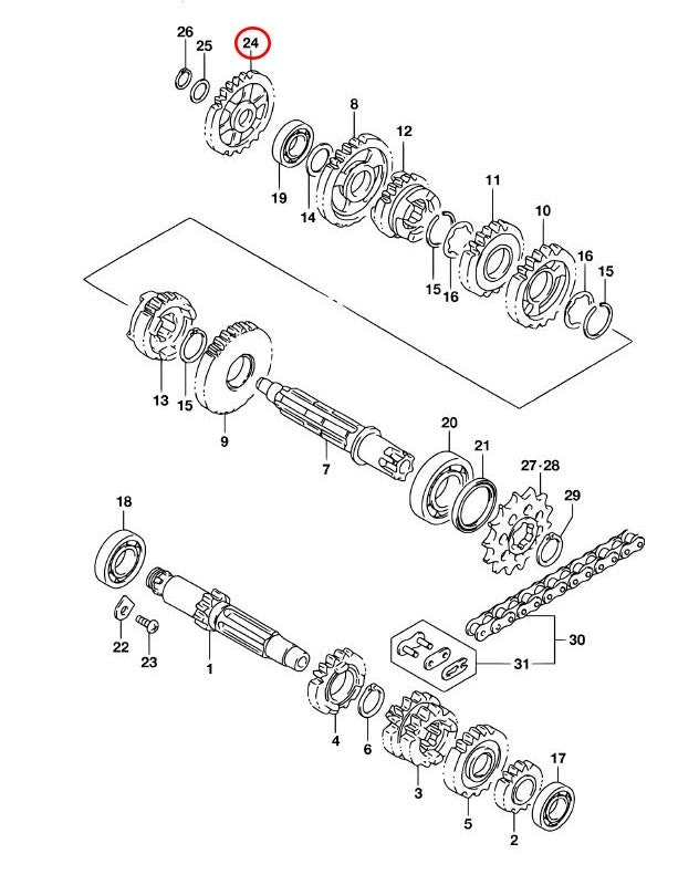 Kickdrev Suzuki RM85 2626002B40