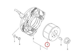 3: Suzuki RM85 rotor/magnet 3210202B31