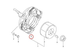 2: Suzuki RM85 tändplatta stator