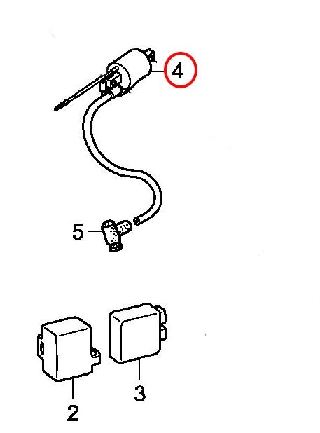 4: Honda CR85 tändspole