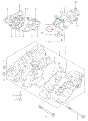 14: Suzuki RM85 reedventil