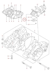 12: Suzuki RM85 reedventil komplett kit