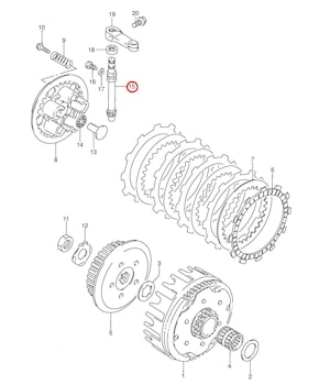 15: Suzuki RM85  pinion