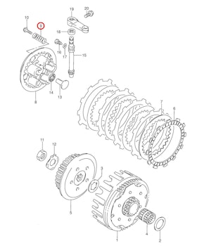 9: Suzuki RM85 kopplingsfjäder