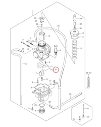 21: Suzuki RM85  flottöraxel