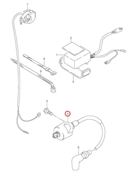 4: Suzuki RM85 tändspole