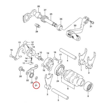 21: Suzuki RM85 bricka