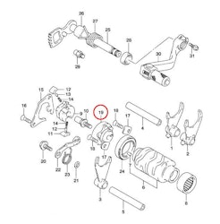 19: Suzuki RM85 plate stopper
