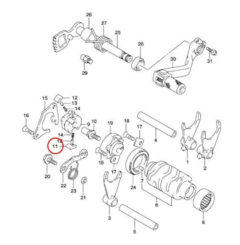 11: Suzuki RM85 pawl (1)