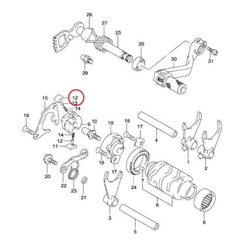 12: Suzuki RM85 pawl (2)